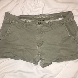 green shorts